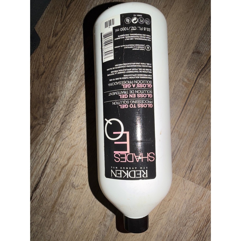 Redken Shades EQ Gloss to Gel Processing Solution hair 1 liter 33oz